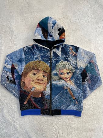 Upcycle Tapestry With hoodie Jacket
