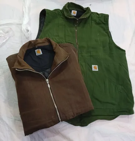 CR11555 Upcycled Carhartt Vest Jackets