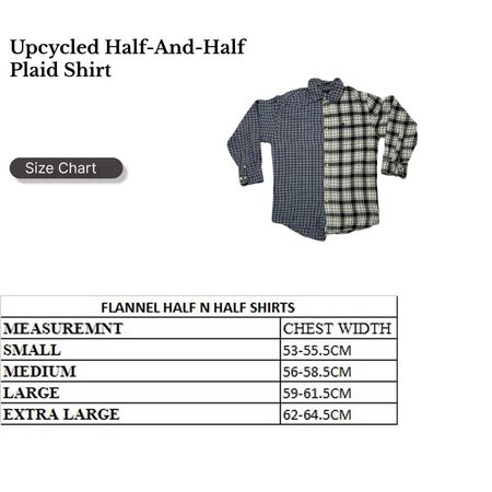 Upcycled Half-and-Half Plaid Shirt