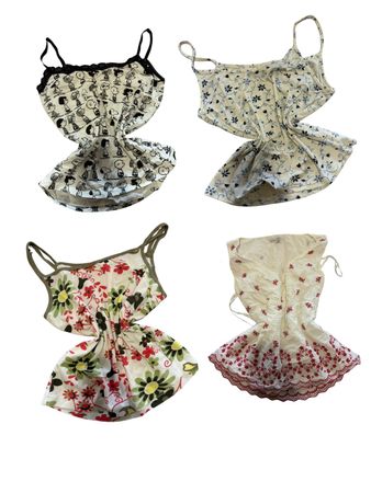 Y2K Retro Flower Cami Tops-ST-157