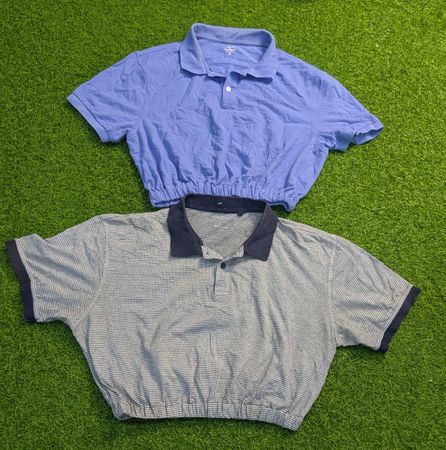 7787 - Chaps, Unbranded Upcycled Crop Tee