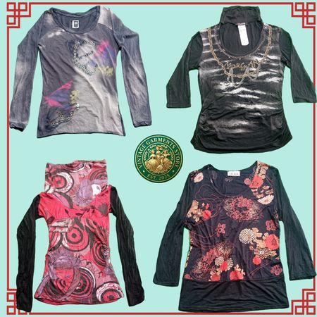 Y2K Aesthetic Ladies Blouse Assorted Mixed Brands Bundle