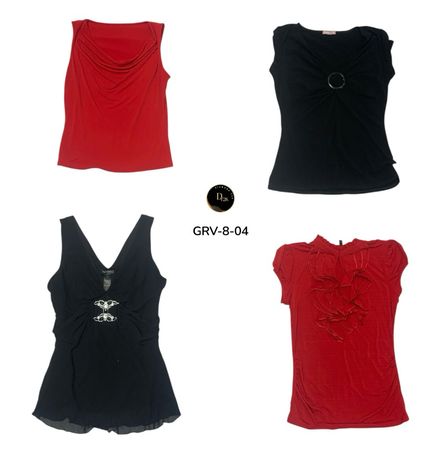 Women’s Short Sleeve Blouse – Authentic Y2K Vintage Fashion Top. (GRV-8-04)