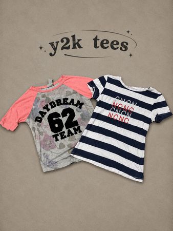 Y2k crop tees