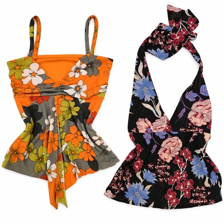 Top Halter e Tops de Fada Y2K Reaproveitados