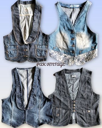 Coletes de jeans 20 peças