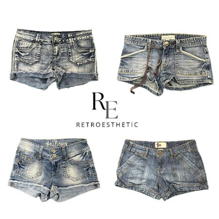 Y2K NYC IT GIRL DENIM SHORTS RE-3785