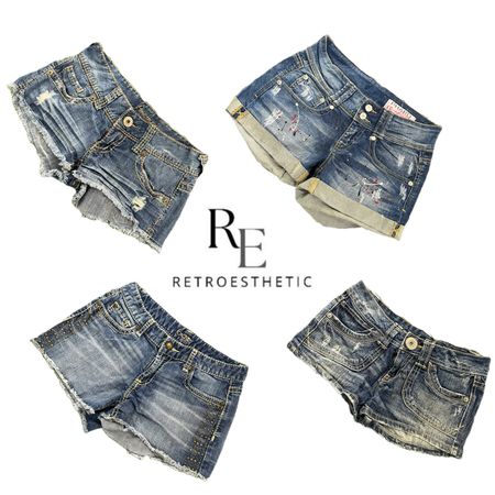 Y2K NYC IT GIRL DENIM SHORTS RE-3803