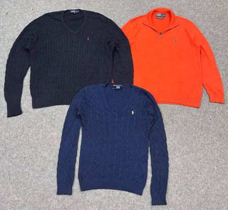 Ralph Lauren 1/4 zips and Cable knit