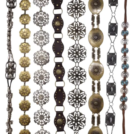 Y2K Concho Chain Belts