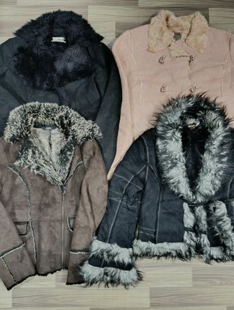 HD1590 Ladies Y2K Suede Fur Jackets