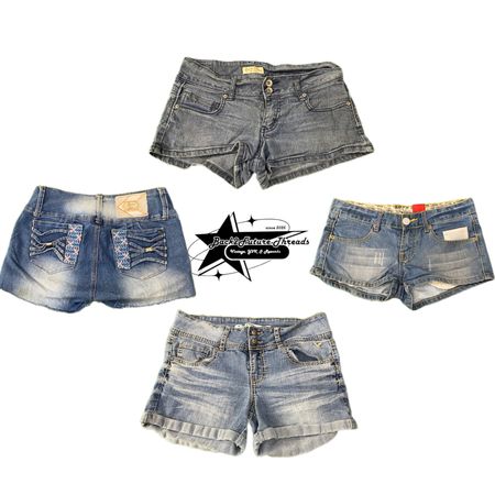 Y2k NYC IT GIRL DENIM SHORT B2F-164
