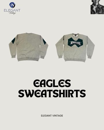 Upcycled Eagles Sweatshirts - EVR0158