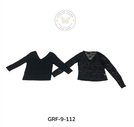 Y2K Poly Blouses | Vintage 2000s Women’s Polyester Long sleeve Blouse Collection | Wholesale (GRaf-9-112)