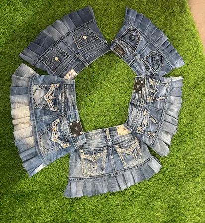 Jupes Miss Me True Religion et Rock Revival recyclées