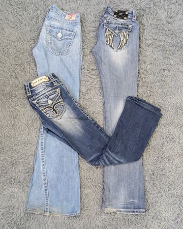 ***Miss Me True Religion & Rock Revival Flare & Straight Jeans