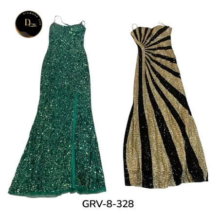 Robe en polyester pour femmes - Vêtements de fête vintage Y2K élégants (GRV-8-328)