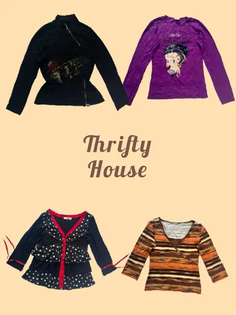 Y2K Retro Graphic Long Sleeve Tops(TH/627)