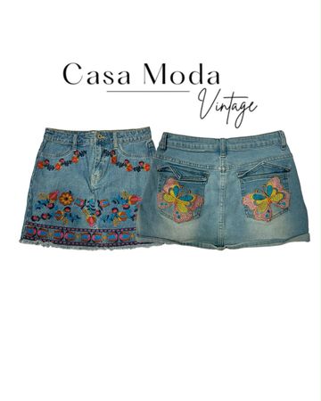 010826-7 Denim mini skirts 15 pcs