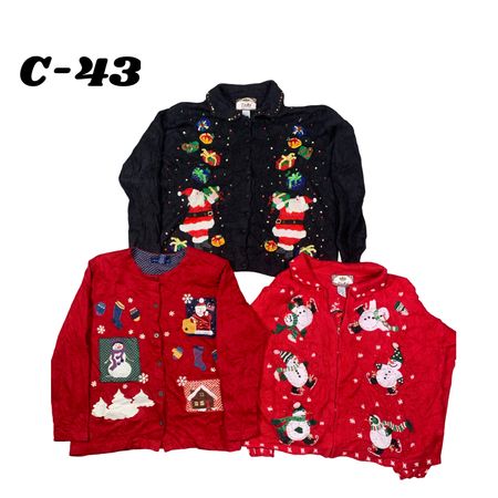 Vintage Christmas sweater( brand)Tiara international C#43