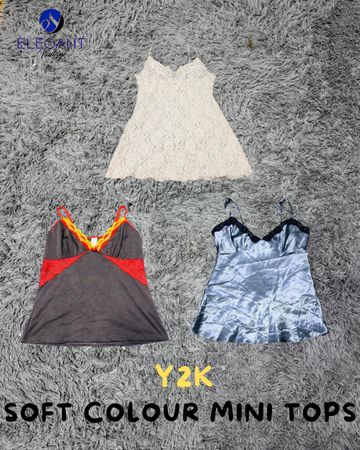 Y2K Soft Colour Mini Tops - EV2184