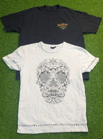 7558 - Vintage-Style T-Shirts mit halben Ärmeln