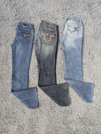 ***Y2K Casual Embroidered Flare Jeans
