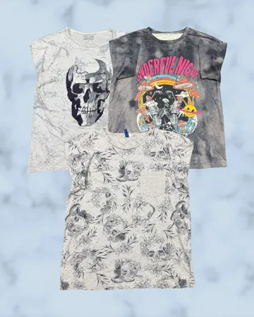 T-shirt in stile Y2K Affliction (ZKIT-67)