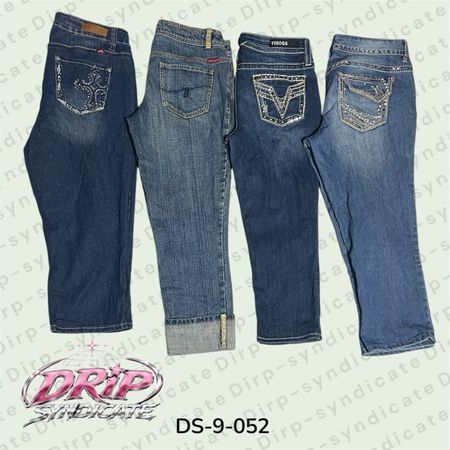Y2K Capri Jeans | Vintage 2000s Streetwear (DS-9-052)