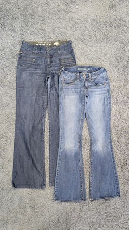 ***Y2K Flare Denim – Embroidered 2000s Fashion Mix