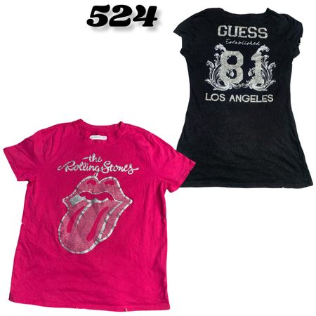 Y2k Mix Branded Baby Tees (brands) Guess , Nautica , BeBe & Adidas etc #534.