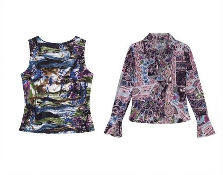 (FV-2179)     Printed Women’s Tops – Floral & Paisley Pattern Mix