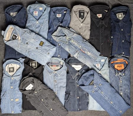 Gemischte Marken Jeanshemden