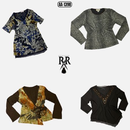 Y2K Earthy Tone Mix Tops (AA-1398)