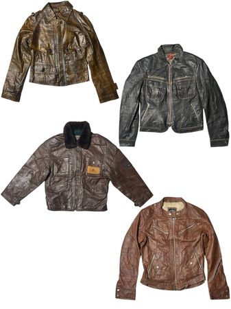Brown Heaven x Y2K Leather Jackets: TT-343