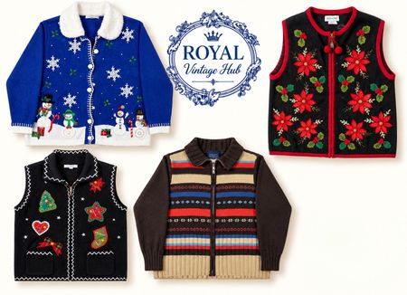 Y2K/ vintage coloré & tricot de Noël
