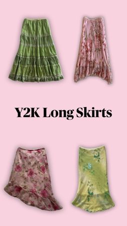 Y2K Long Skirts #030826 #004