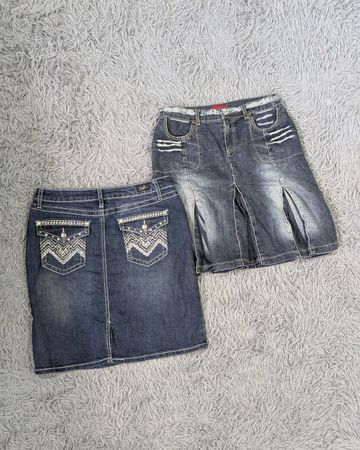**Y2K Denim Midi Röcke – Retro Casual Style Kollektion**