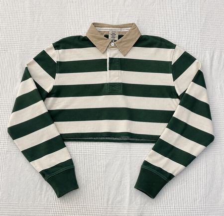 Upcycle Unbranded Rugby Crop Top (Dv-9-189)