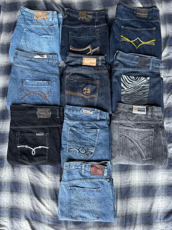 Denim hip hop pants 10 pieces