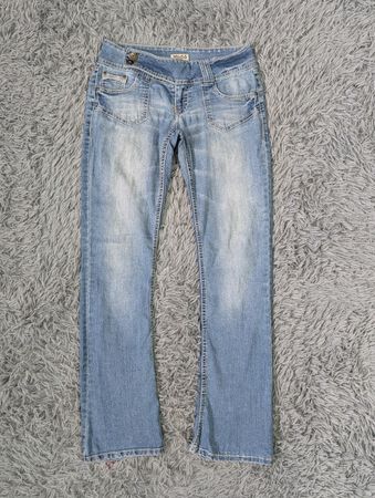 ***Y2K Boho Embroidered Flare Jeans
