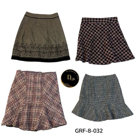 Y2K  wool Skirt Collection | Assorted Vintage Women’s Skirts | Wholesale (GrF-8-032)
