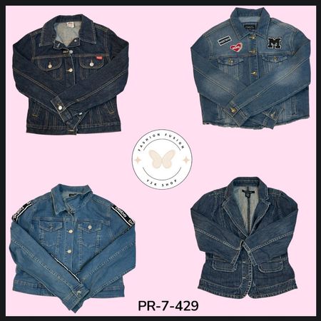 Women’s Classic Blue Denim Jacket – Timeless Casual Layer  (PR-7-429)