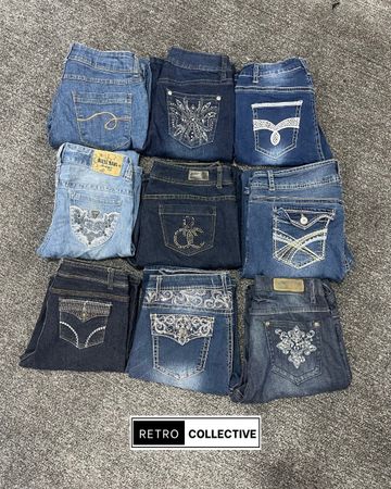 Y2K Embellished Bootcut / Flared Jeans - #240926