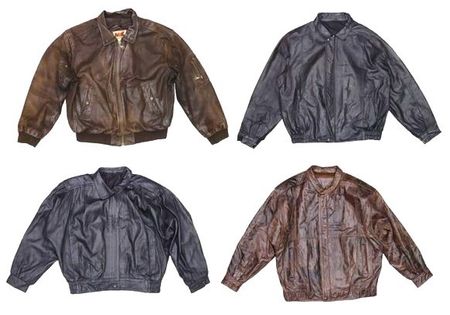 Y2K Leather Bomber Jackets