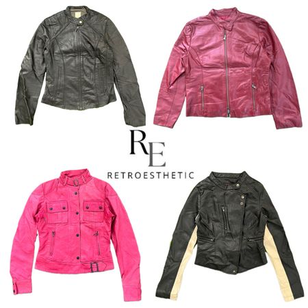 Y2K Unique Leather Jackets RE-3806