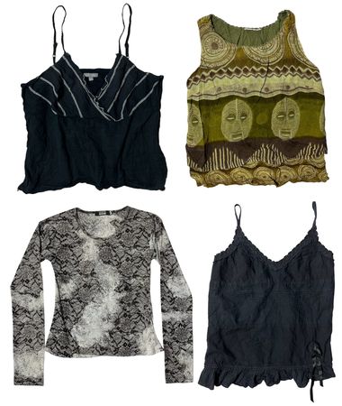 Vintage Angsty It-Girl x Y2K Tops: TT-319