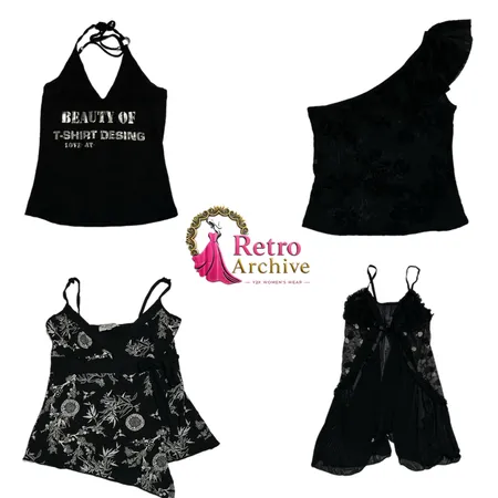 16 : Y2K Halter & Sleeveless Tops