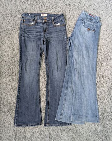 ***Y2K Boho Embroidered Denim Jeans