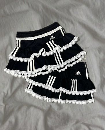 Upcycled Adidas Lace Skirts